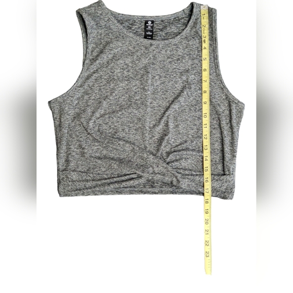 Velocity Women's Activewear Crop top tank Heather grey Size XL - Picture 6 of 8